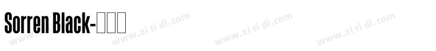 Sorren Black字体转换